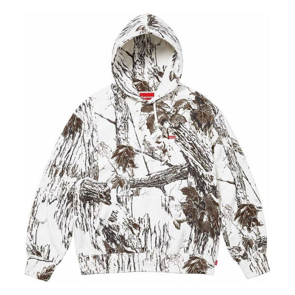 

Толстовка small box hooded sweatshirt 'white black' Supreme, белый