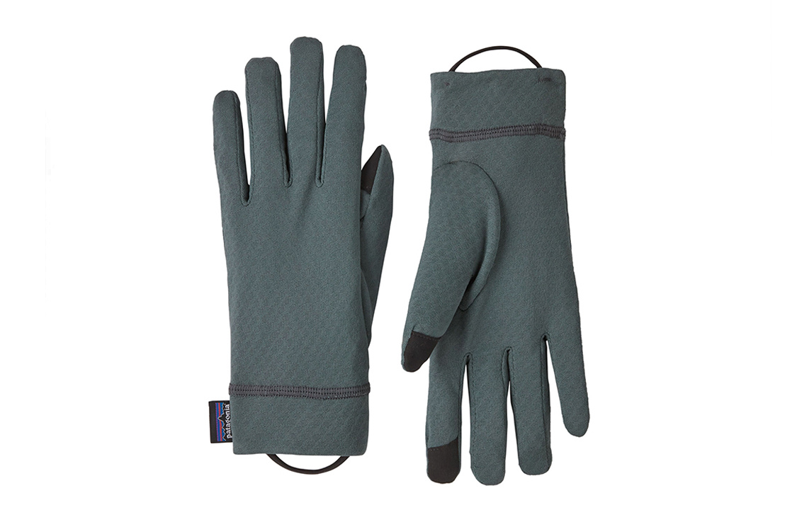 

Patagonia Переработанные трикотажные перчатки унисекс разноцветные, Blue Green