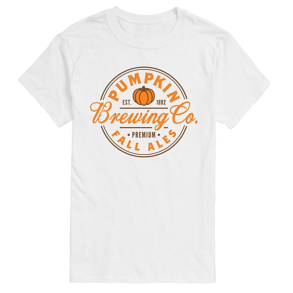 

Мужская футболка с рисунком Pumpkin Brewing Co Licensed Character, белый