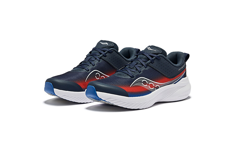 Кроссовки saucony Kinvara 14 Big Kid 'Navy Red', красный — фото 3