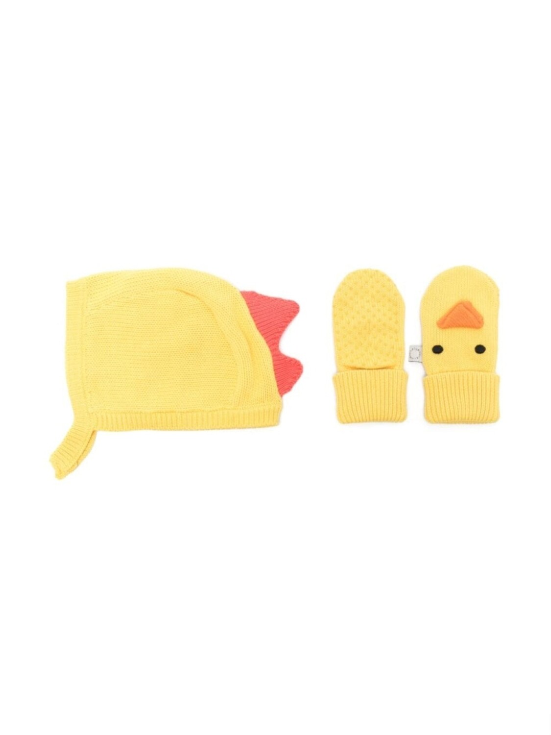 

Комплект из шапочки и перчаток Stella McCartney Kids Chick, желтый
