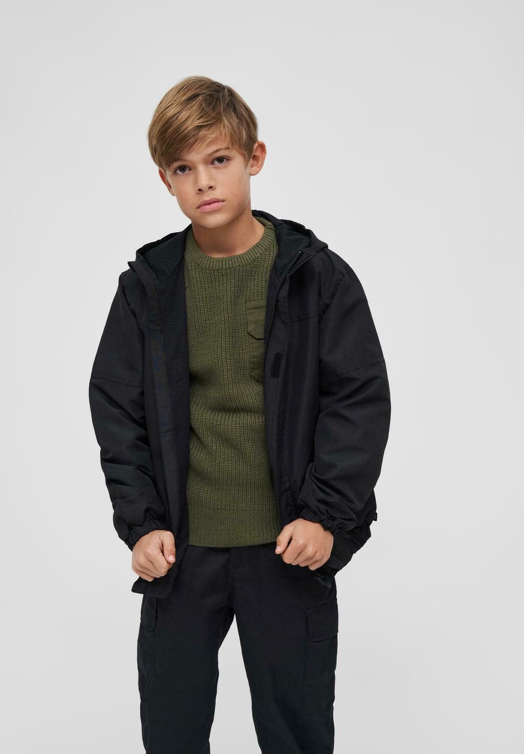 

Куртка межсезонная Summer Frontzip Brandit, черный