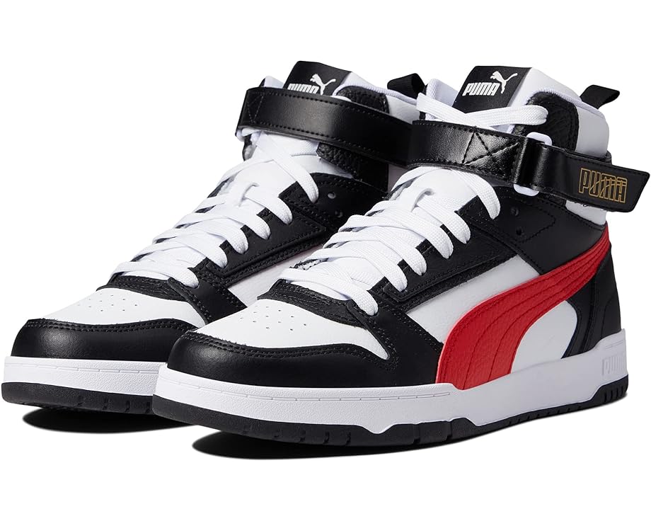 

Кроссовки PUMA RBD Game, цвет Puma White/High-Risk Red/Puma Black/Puma Team Gold