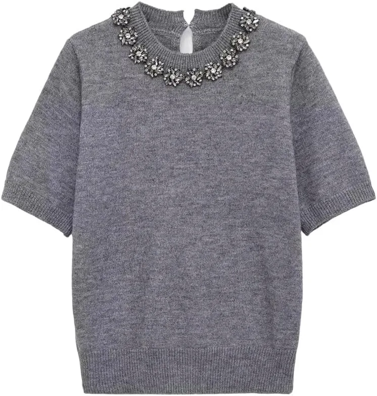 

Женский топ с одним плечом и коротким рукавом