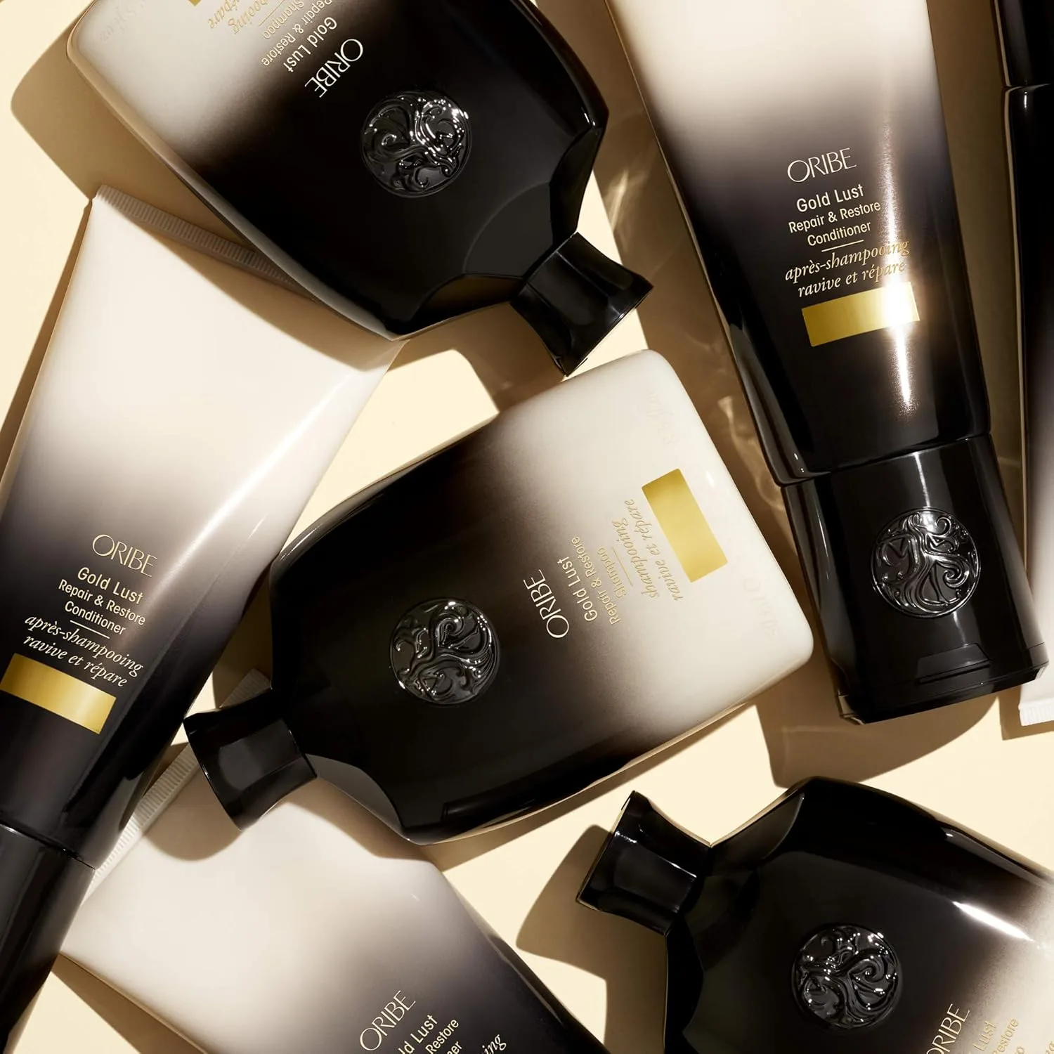 Набор ORIBE Gold Lust, включающий шампунь, кондиционер, маску и спрей для защиты от сухого тепла. — фото 3