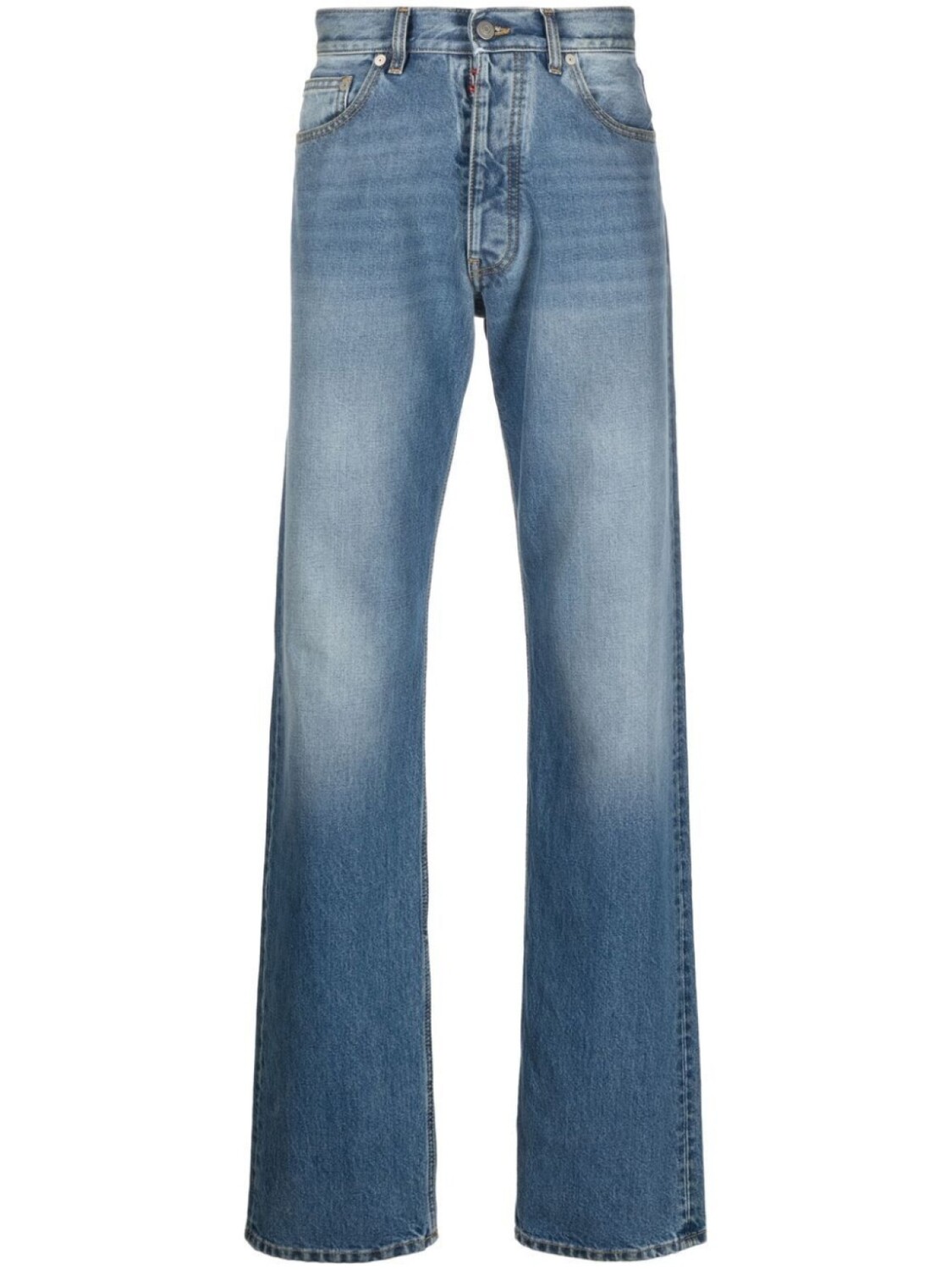 

Maison Margiela прямые джинсы с декоративной строчкой, синий