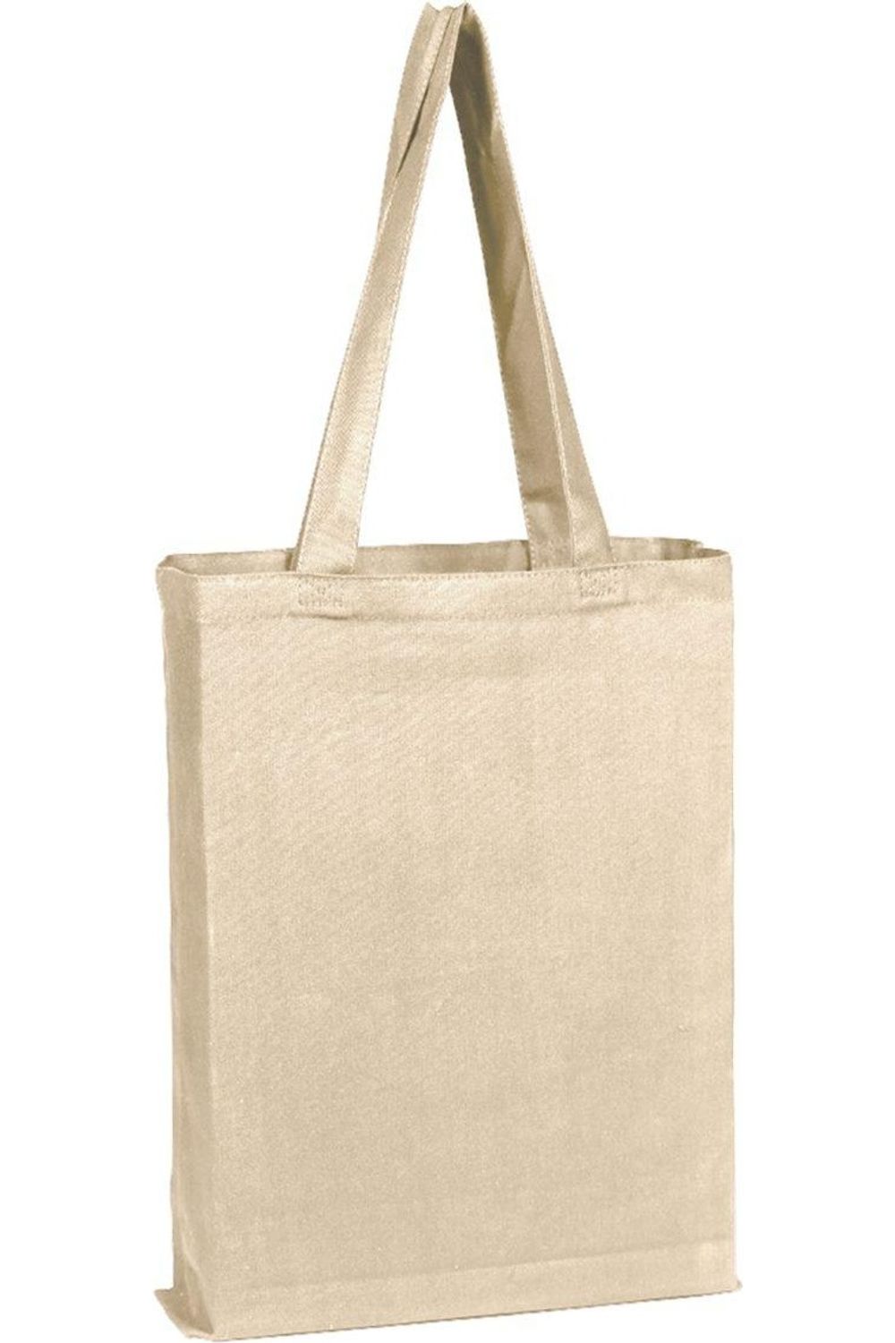 

Холщовая сумка-шоппер с боковой вставкой Q-Tees, Natural