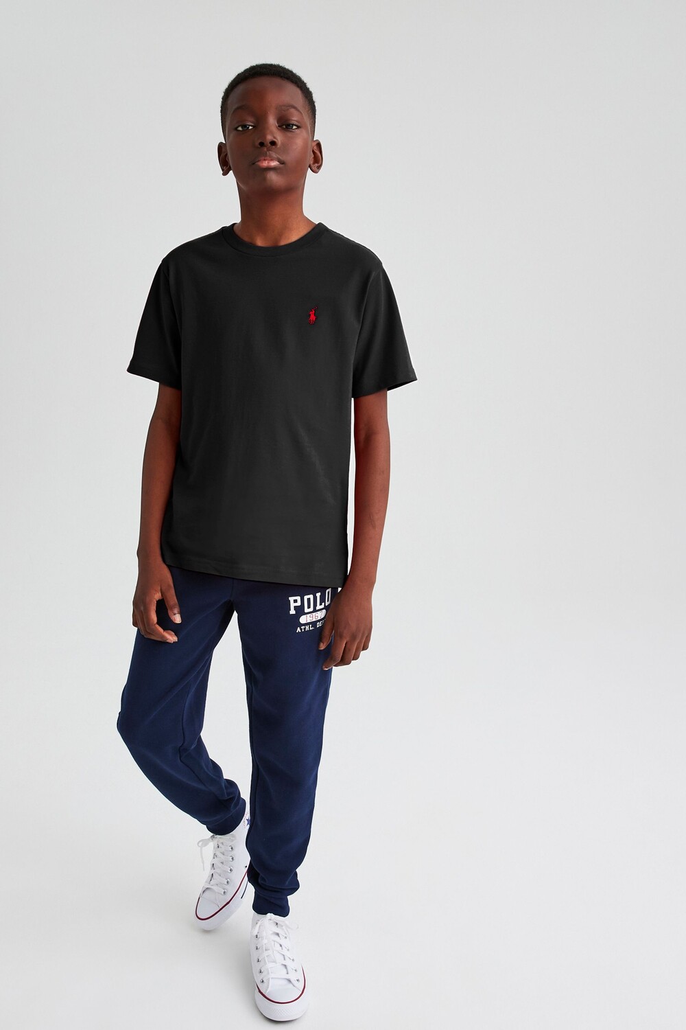 

Футболка с логотипом для мальчиков Polo Ralph Lauren, черный