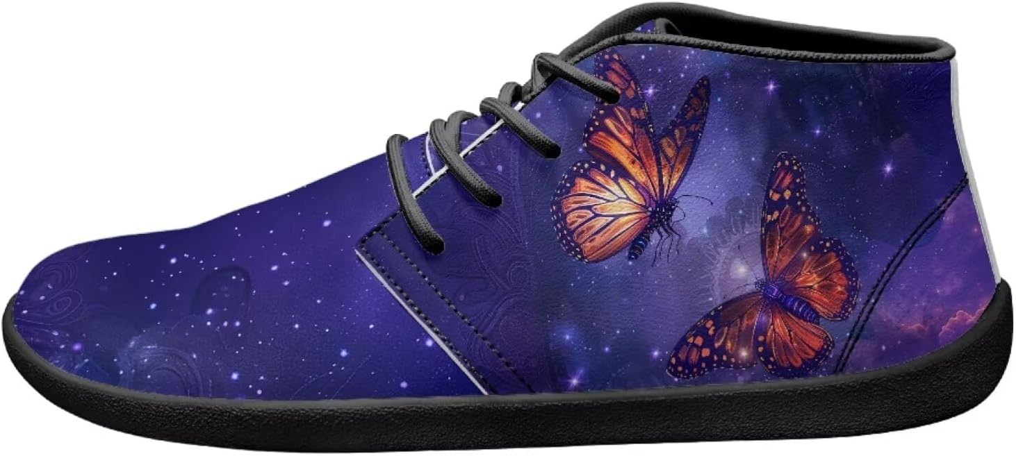 

Кроссовки с принтом бабочки для ходьбы Легкие кроссовки для прогулок, тенниса, походов и работы на щиколотку для мужчин и женщин Ecaestolph, синий
