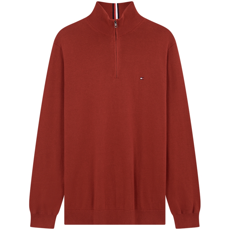 

Хлопковый свитер с воротником-стойкой Tommy Hilfiger, красный xnn