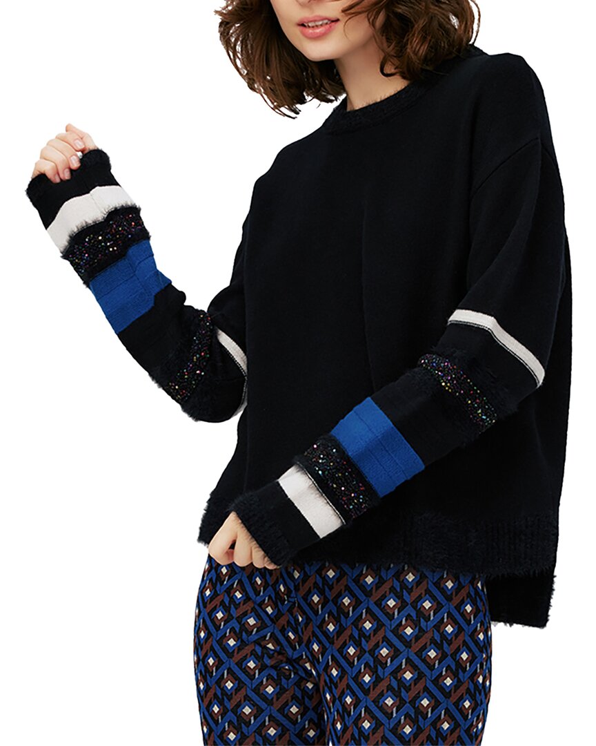

Топ Diane von Furstenberg Igraine из смесовой шерсти, синий