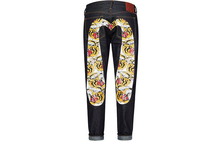 

Джинсы мужские деним синие Evisu, синий