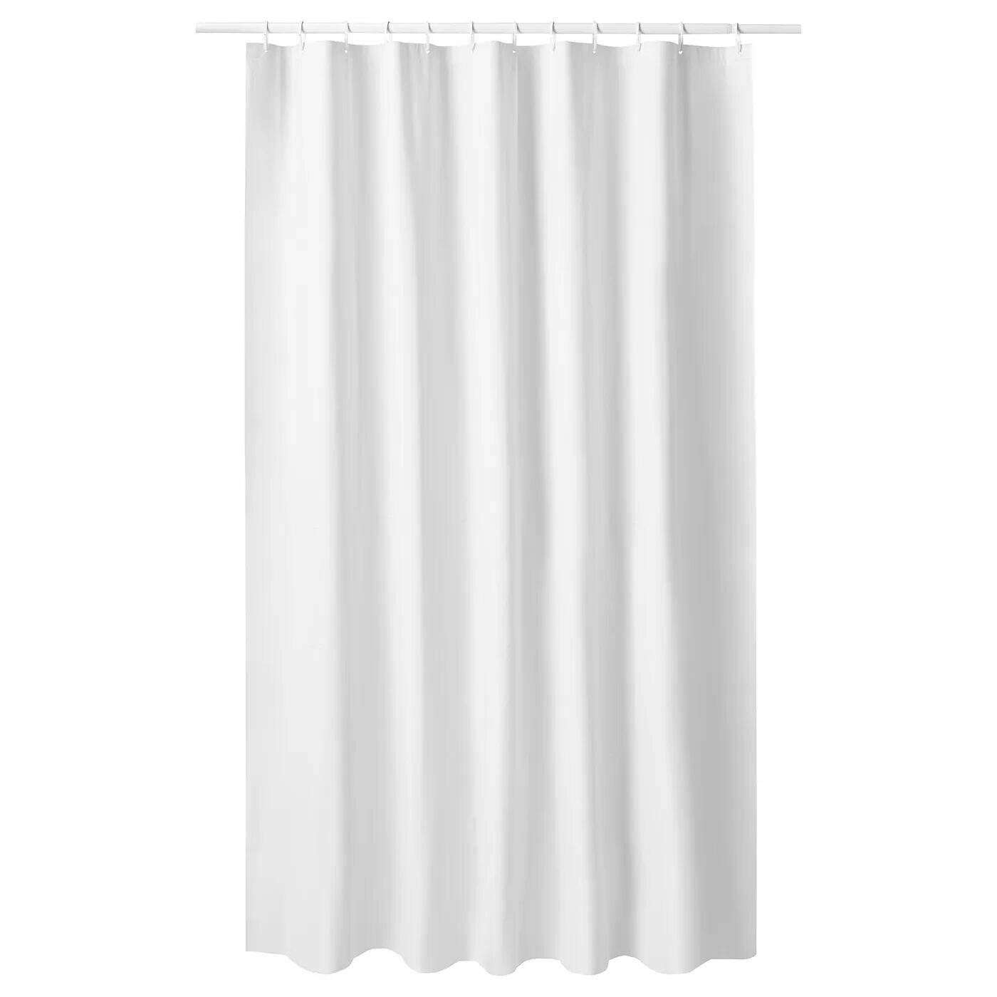 

Занавеска для душа, белая, 180x200 см, LUDDHAGTORN IKEA