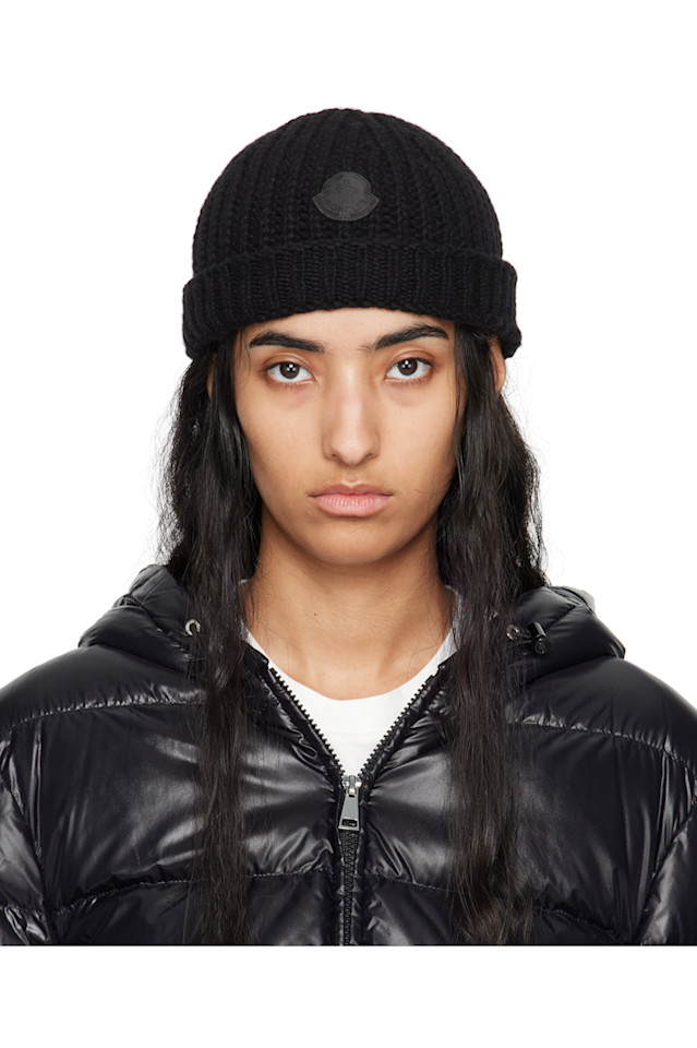 

Шерстяной бини Moncler, черный