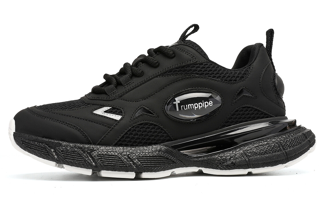 

Кроссовки TRUMPPIPE Chunky Sneakers Men Low-top Black, черный