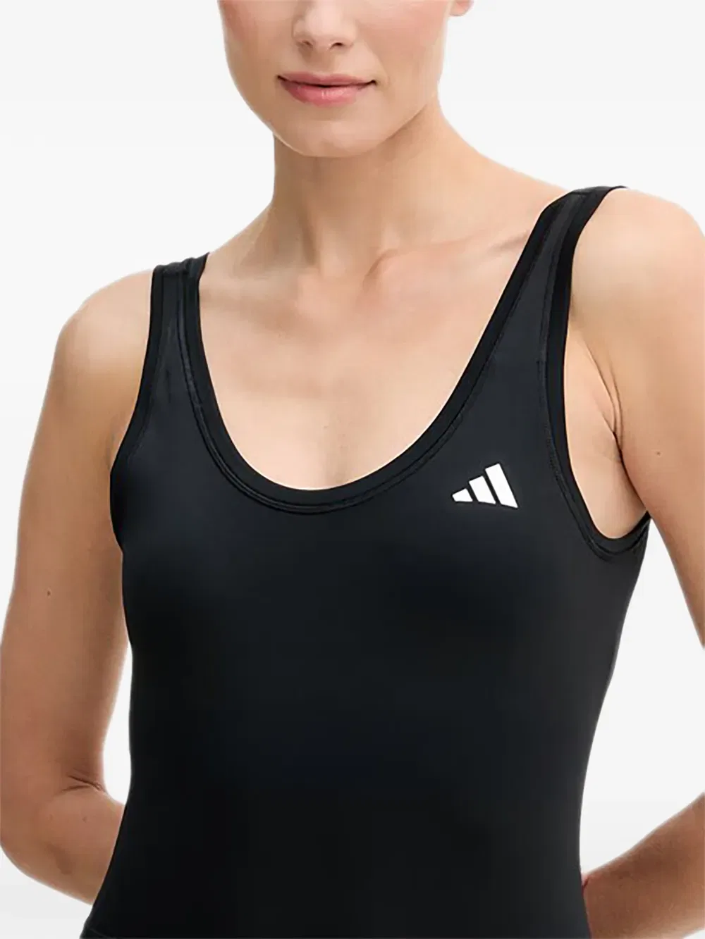 Боди Optime essentials с логотипом Adidas, черный — фото 4
