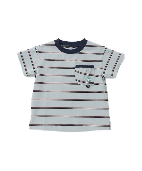 Футболка с карманом n.o.u.s Pocket T-shirt синяя — фото 4
