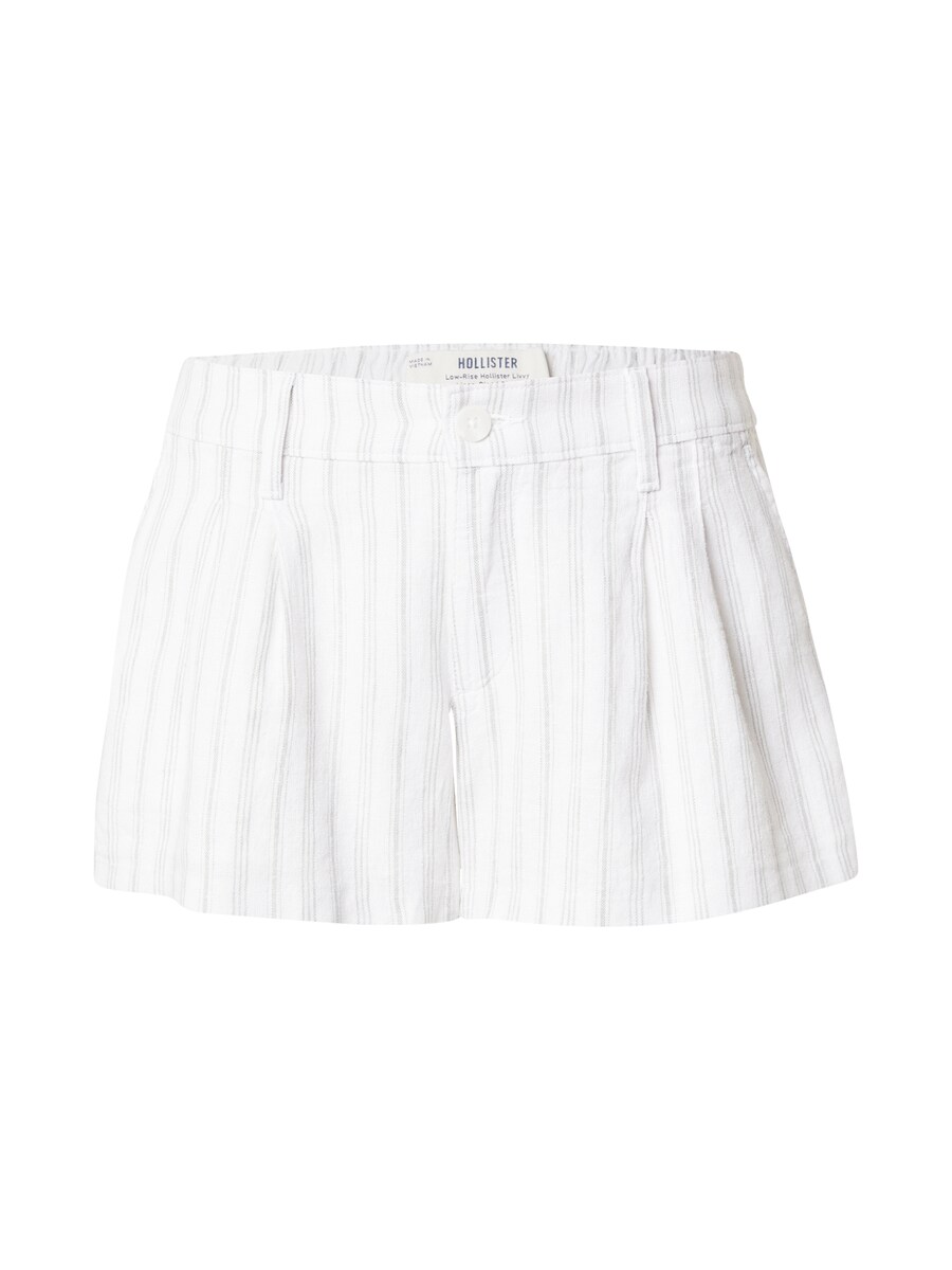 

Свободные брюки со складками спереди HOLLISTER LIVVY, белый