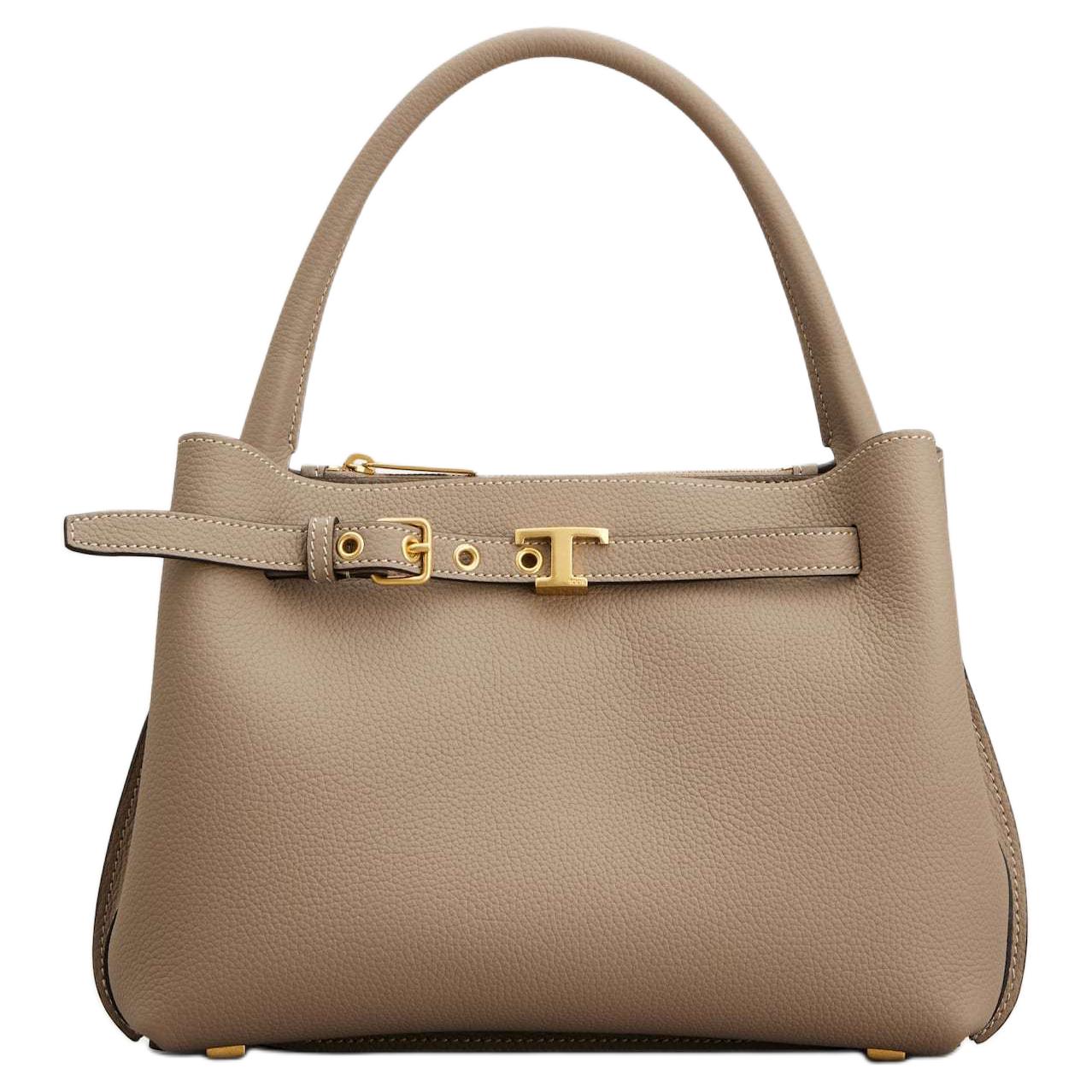 

TOD'S Мини-сумка из телячьей кожи женская бежево-желтая