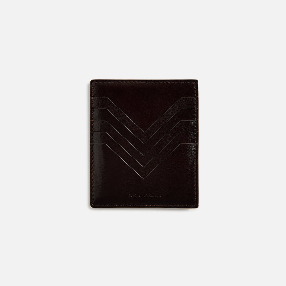 

Сумка Rick Owens Square CC Holder, цвет Mahogany