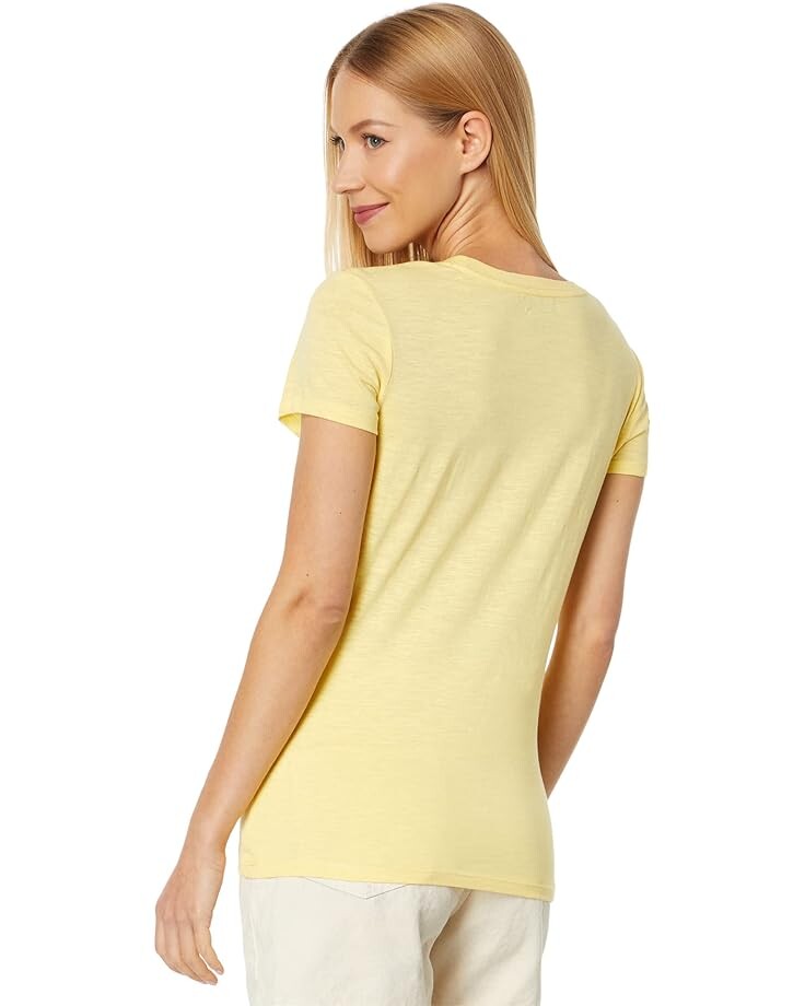 

Футболка U.S. POLO ASSN. Scoop Neck Solid T-Shirt, цвет Sunshine
