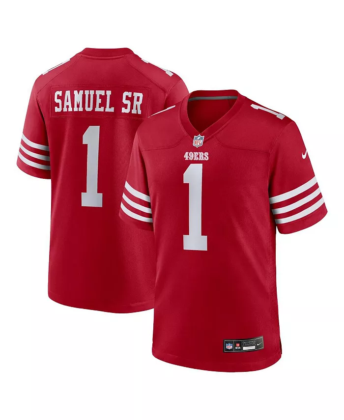 

Мужская игровая футболка Deebo Samuel Sr San Francisco 49ers Nike, красный