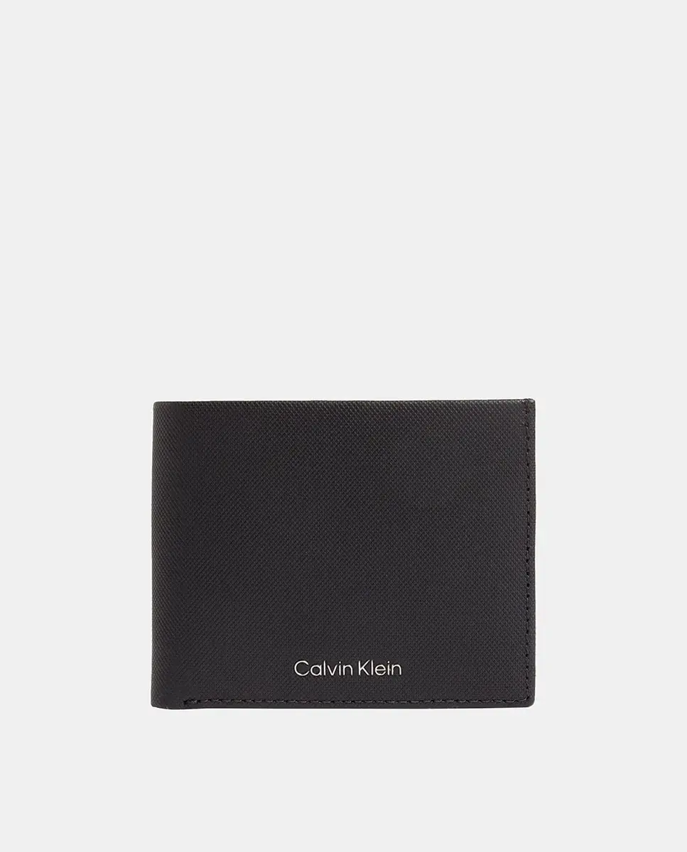

Кожаное тройное портмоне Calvin Klein, черный