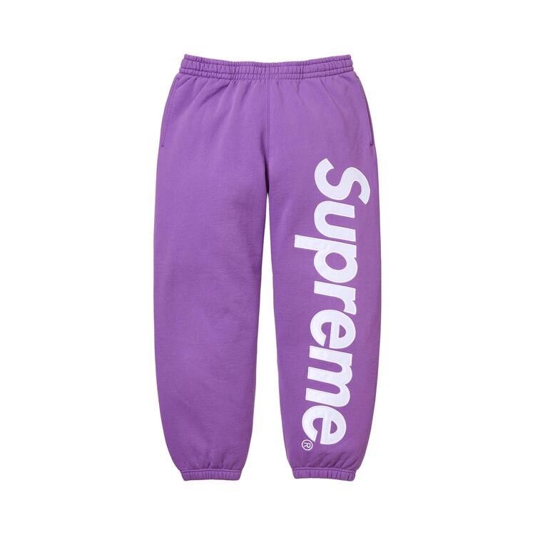 

Спортивные брюки Supreme Satin Appliqué Sweatpant, Violet
