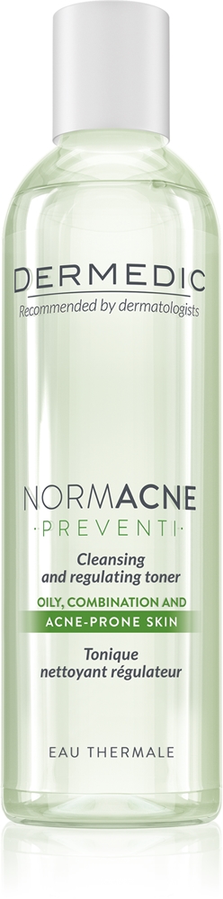 

Normacne preventi успокаивающий очищающий тоник для жирной и комбинированной кожи Dermedic, 200 мл