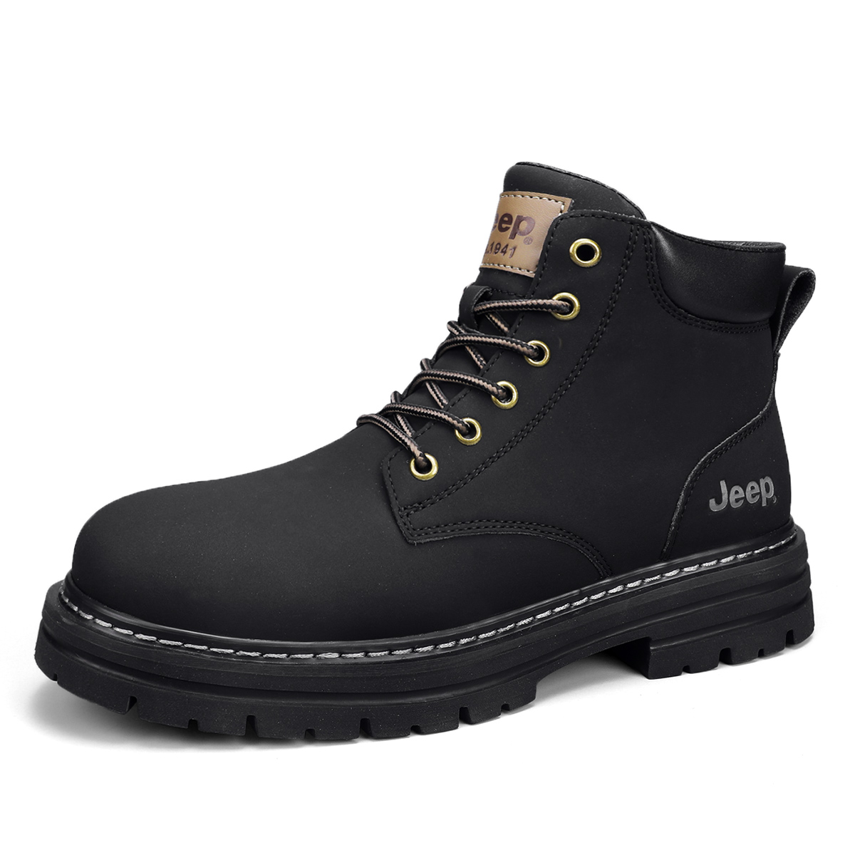 

Jeep Ботинки Martin для мужчин, черные/золотые