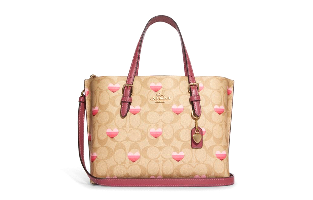 

COACH Искусственная кожаная сумка тоут Шоппер Дамасская Сумка Через плечо Женская Камуфляжная