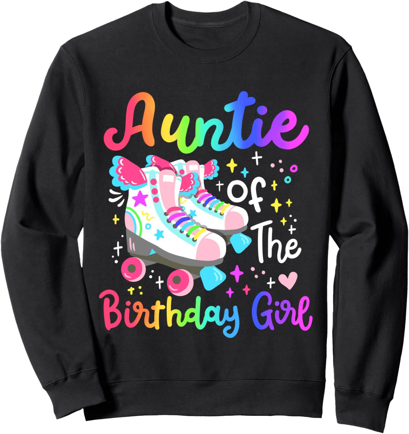 

Толстовка для семейной вечеринки в стиле «Тетушка именинницы, катание на роликах и коньках» Skater Girl Birthday Party Apparel, черный