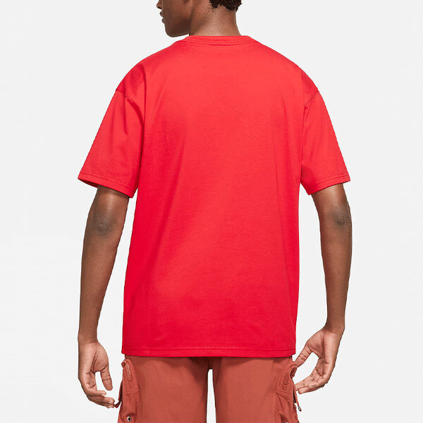 Футболка Men's Nike Triangle Logo Printing Sports Round Neck Short Sleeve Red T-Shirt, мультиколор — фото 4