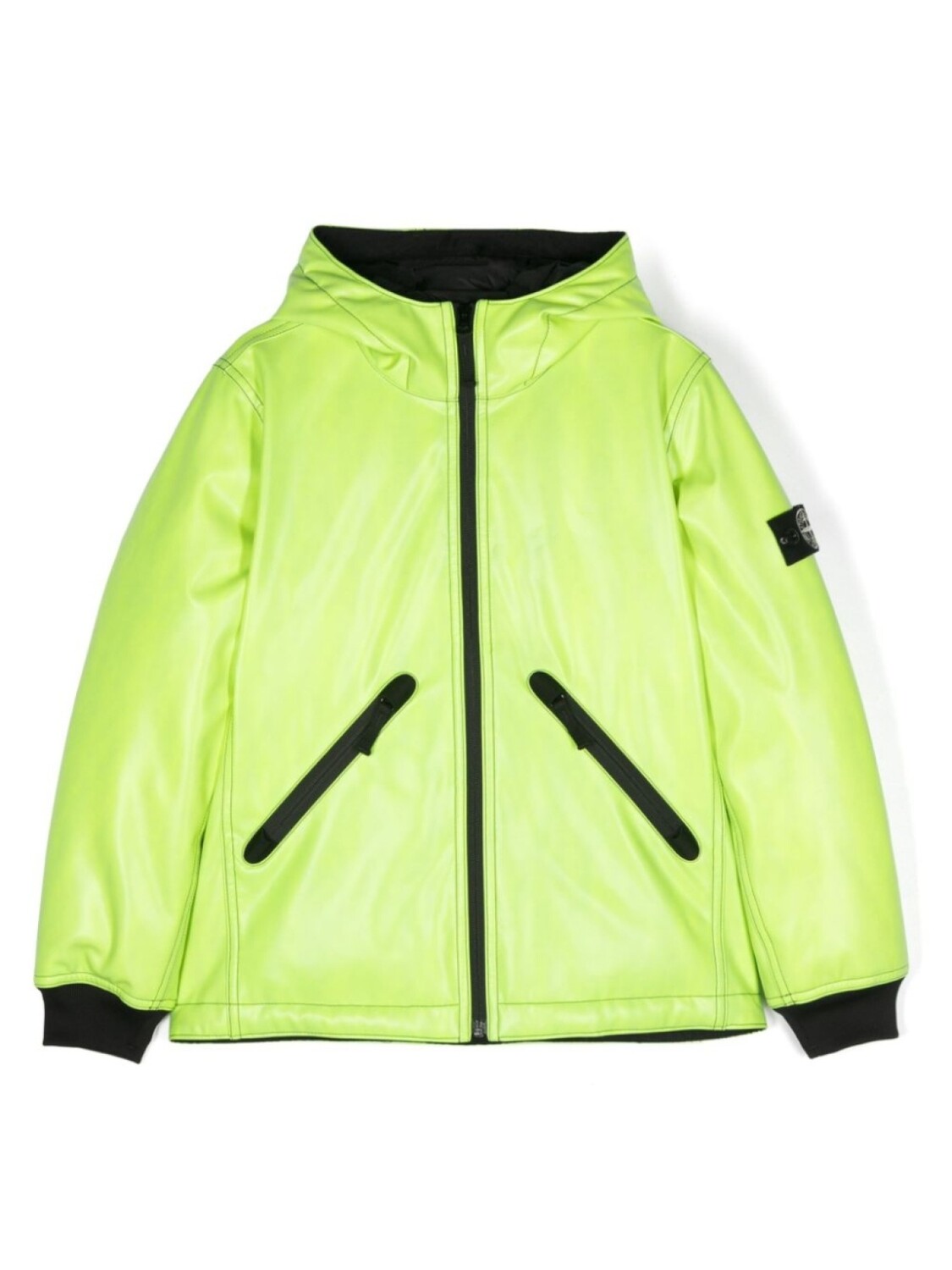 

Stone Island Junior пуховик с капюшоном, зеленый