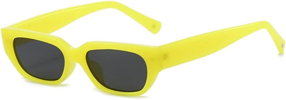 

Солнцезащитные очки с защитой UV400 | Маленький размер «кошачий глаз», цвет «желе», зеленый и желтый | для женщин и мужчин, для занятий спортом на открытом воздухе и вождения DSVIGF, Jelly Yellow Gray