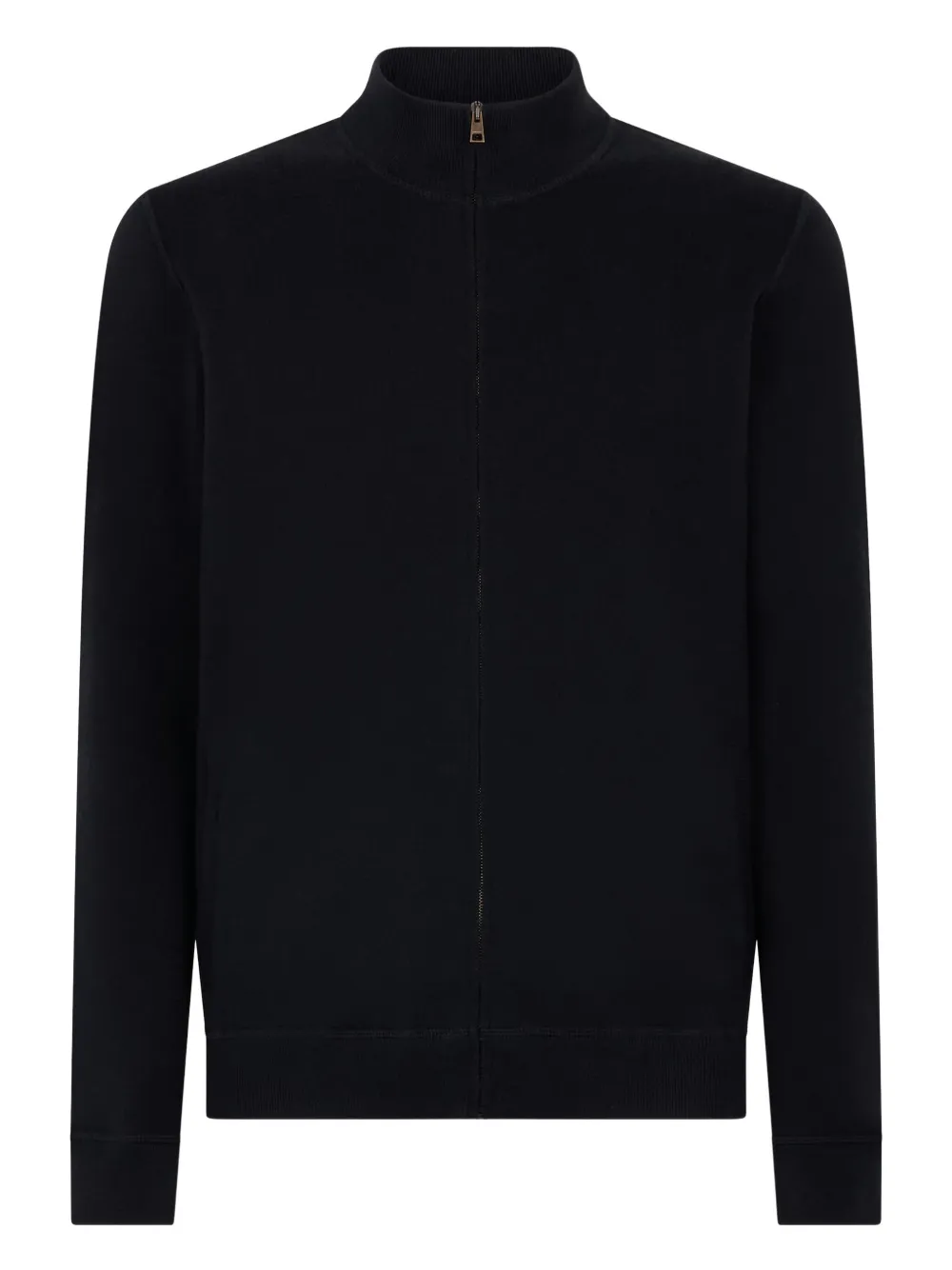 

Кардиган с высоким воротом и застежкой-молнией спереди Boglioli, синий