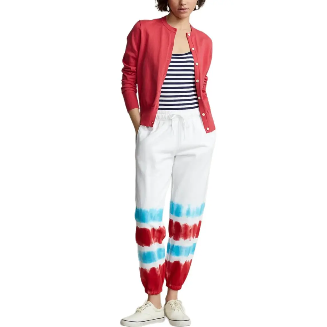Polo Ralph Lauren Вязаный кардиган SS23 для женщин красный — фото 4