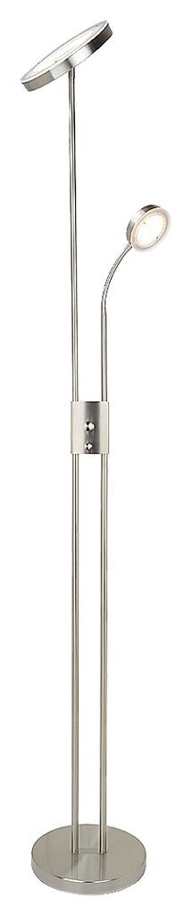 

Торшер OPHUS металл сатиновый хром LED 18,5Вт + 4,5Вт В:180см Д:25,5см с выключателем 3000К Rabalux, белый