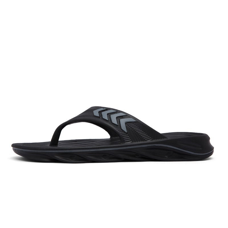 

CariteSport EVA бесшумные устойчивые к запахам износостойкие нескользящие быстросохнущие шлепанцы мужские черно-серые, цвет Black Gray