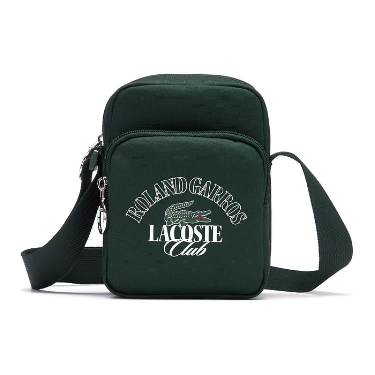 

LACOSTE Тканевая камера через плечо мужская сумка темно-зеленая, Dark Green