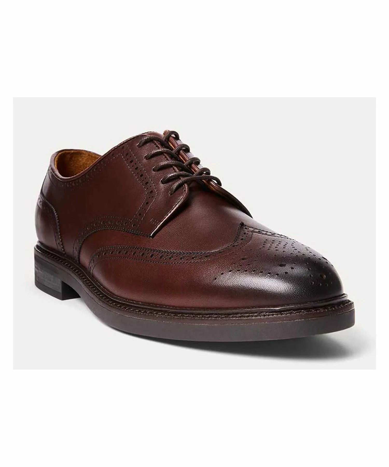 Повседневные туфли Polo Ralph Lauren RE51 ASHER WGTIP темно-коричневого цвета Polo Ralph Lauren, Dark brown