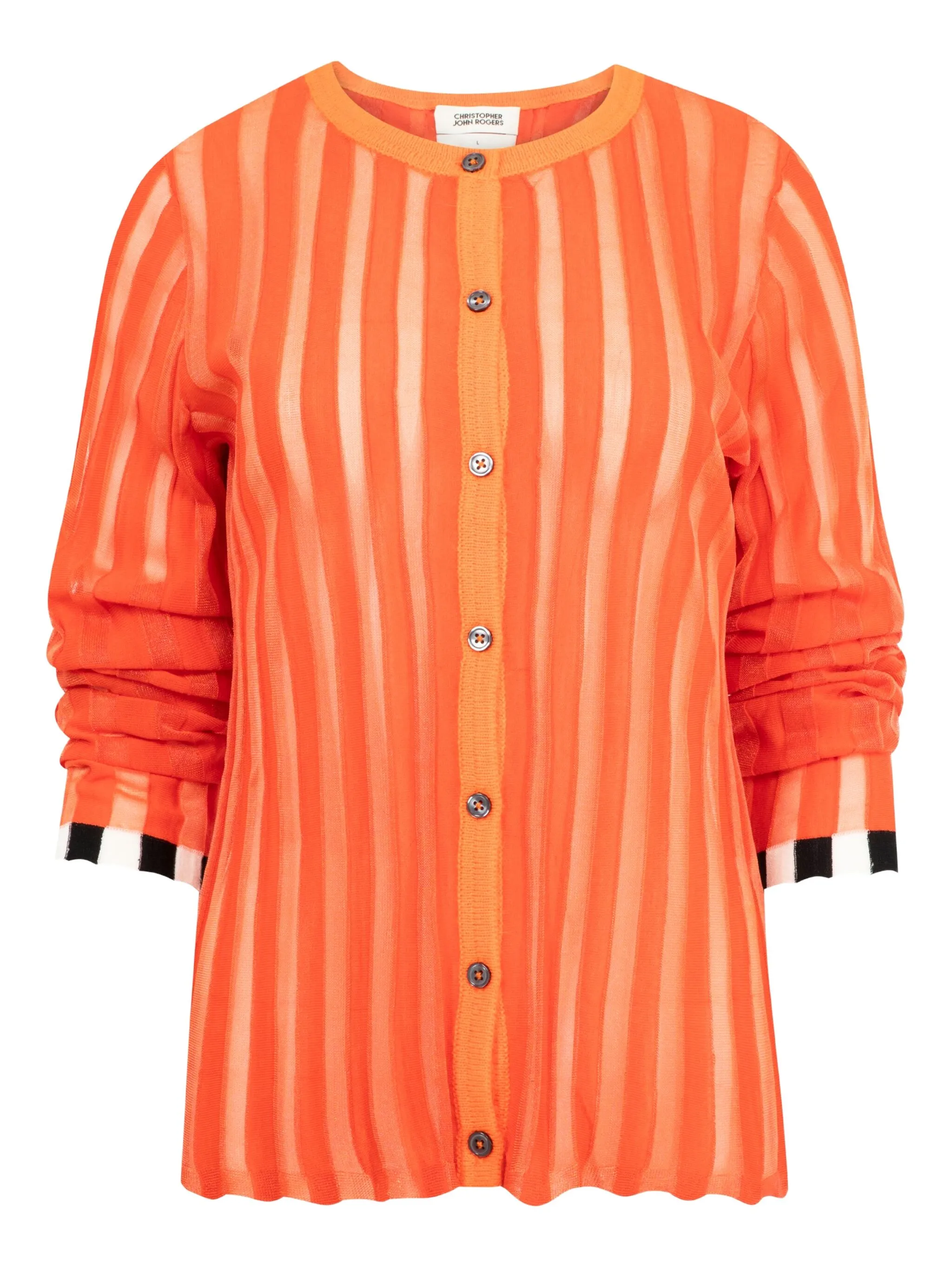 

Кардиган с плиссировкой Christopher John Rogers, оранжевый