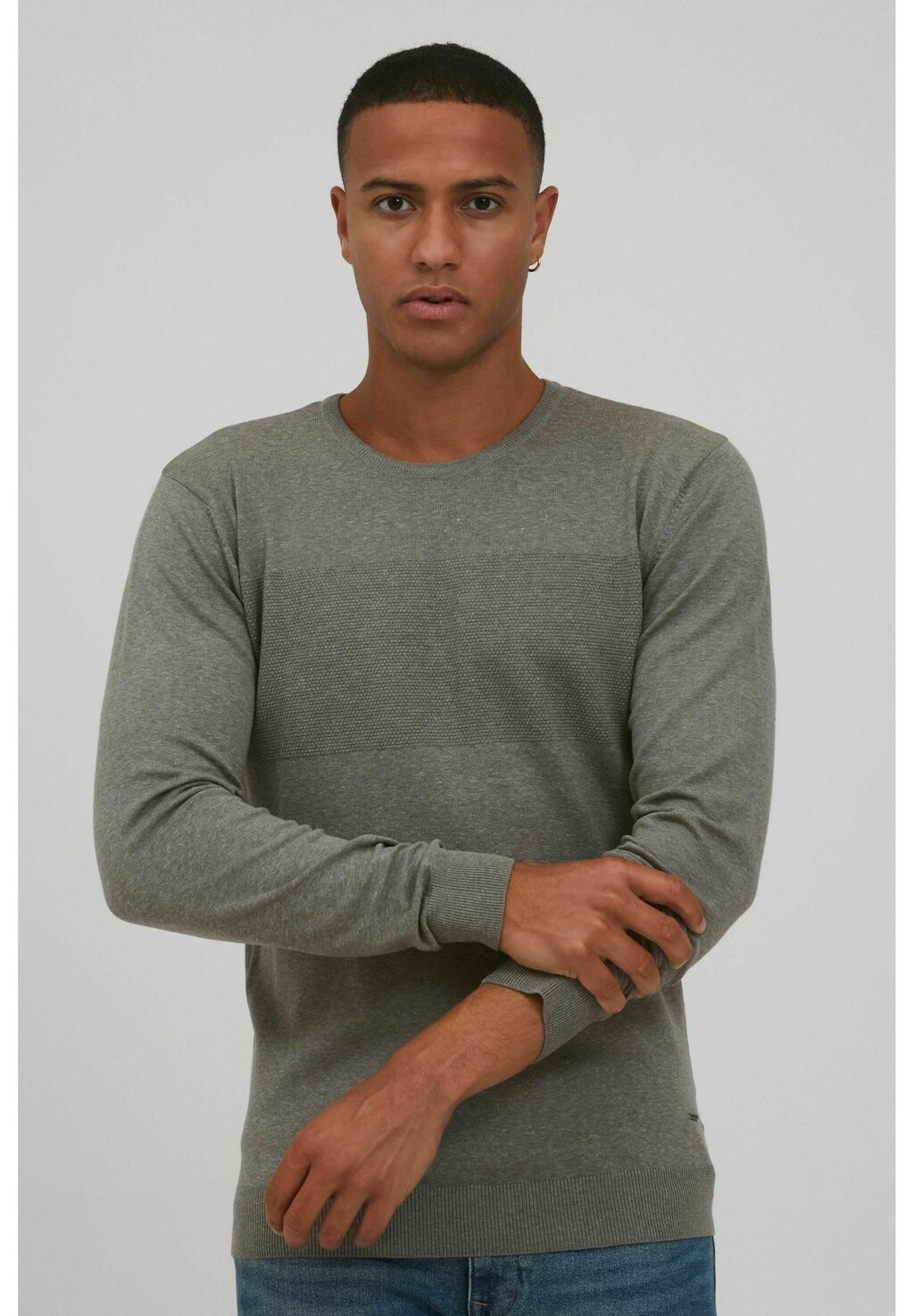 

Свитер вязаный IDERNESTO INDICODE JEANS, цвет grey mix