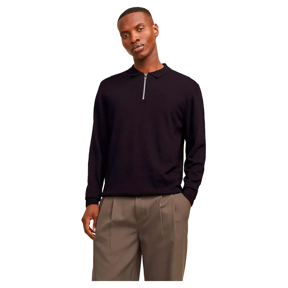 

Поло с длинным рукавом Jack & Jones Emil, черный