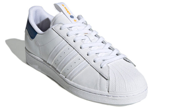 Кроссовки оригинальные суперзвезда ретро низкие кроссовки унисекс Adidas, белый — фото 3