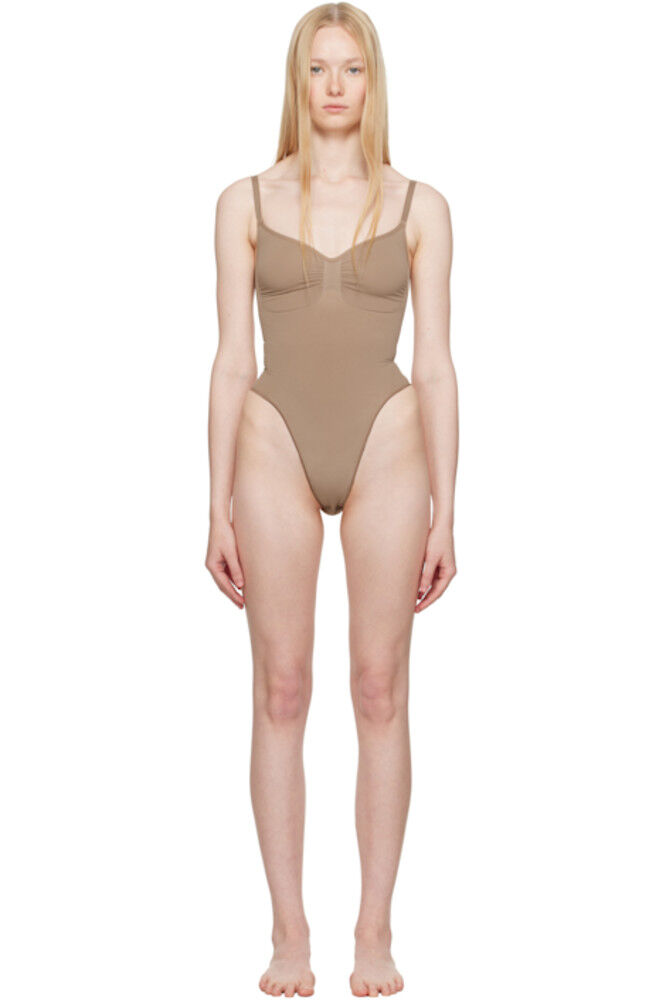

Бесшовный боди-стринги Sculpt Taupe SKIMS