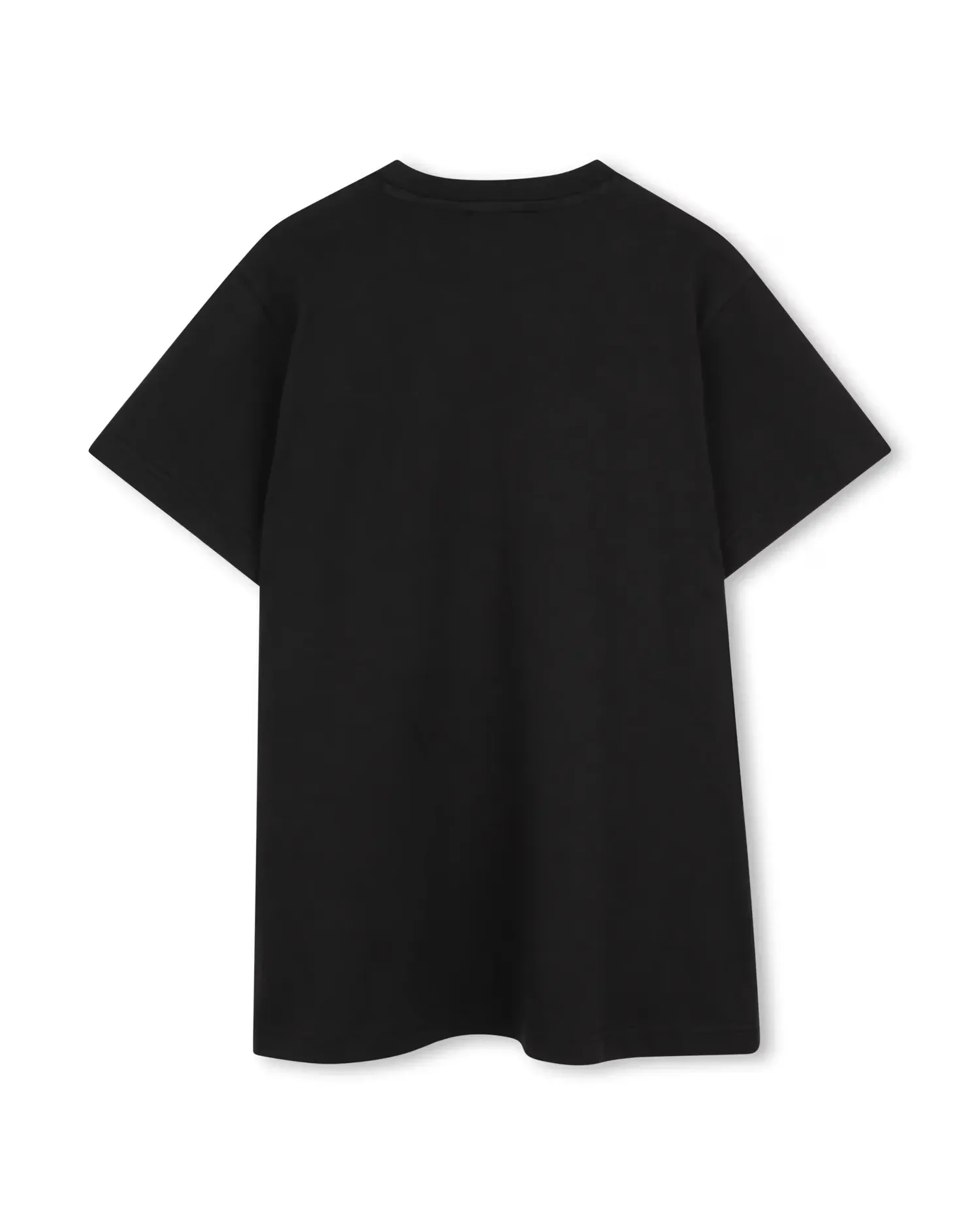 Платье для девочки из гладкого хлопка DKNY, черный — фото 3