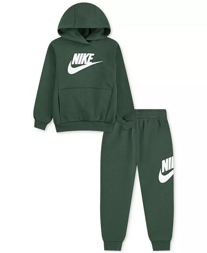 

Комплект из 2 предметов: флисовая кофта с логотипом и спортивные штаны Little Boys Club Nike, зеленый