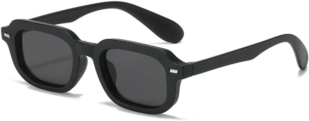 

Солнцезащитные очки для мужчин и женщин - защита UV400 - сине-зеленые цветные линзы с мелкими заклепками для занятий спортом на открытом воздухе и вождения DSVIGF, Black Grey