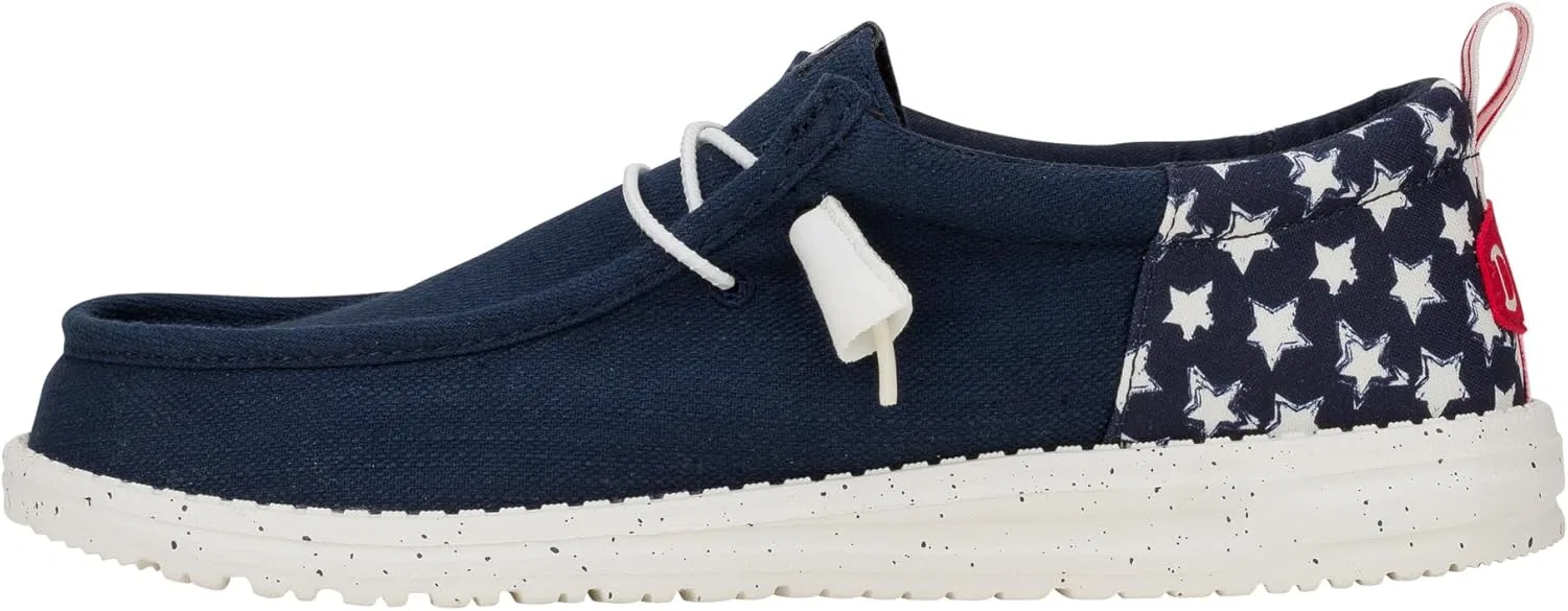 Мужские слипоны с принтом, HEYDUDE, Stars Navy Blazer